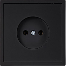 Розетка с/у 2P 10A, IP20, Smartbuy Капелла [SBE-09b-10-S1-N] черный soft touch