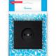 Розетка с/у 2P 10A, IP20, Smartbuy Капелла [SBE-09b-10-S1-N] черный soft touch