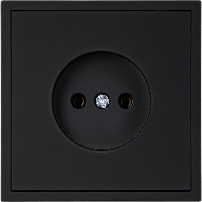 Розетка с/у 2P 10A, IP20, Smartbuy Капелла [SBE-09b-10-S1-N] черный soft touch