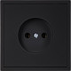 Розетка с/у 2P 10A, IP20, Smartbuy Капелла [SBE-09b-10-S1-N] черный soft touch