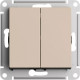 Переключатель перекрестный с/у 2-кл 10А, IP20, Schneider Electric ATLASDESIGN [ATN001273] песочный