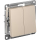 Переключатель перекрестный с/у 2-кл 10А, IP20, Schneider Electric ATLASDESIGN [ATN001273] песочный