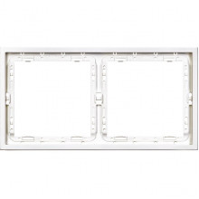 Рамка 2п, IP20, Smartbuy Капелла [SBE-09w-00-FR-2] белый soft touch