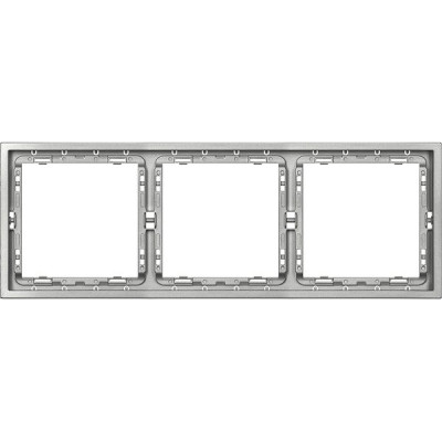 Рамка 3п, IP20, Smartbuy Капелла [SBE-09s-00-FR-3] серебро soft touch
