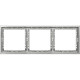 Рамка 3п, IP20, Smartbuy Капелла [SBE-09s-00-FR-3] серебро soft touch