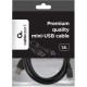 Кабель USB - miniUSB 5p, 1.8м, экран, феррит. фильтр, Cablexpert [CCF-USB2-AM5P-6]