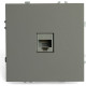 Розетка с/у компьютерная 1xRJ45 IP20, STEKKER Эмили [RST00-5117-10][12] платиново-серый soft touch