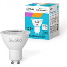 Лампа LED GU10/MR16 софит, 10W, 4000K, 900Лм, Sweko [42LED-PAR16-10W-230-4000K-GU10]