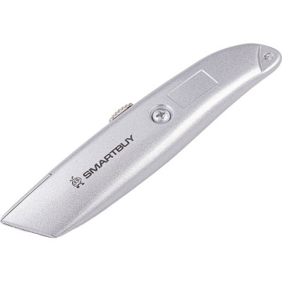 Нож универсальный, трапециевидное смен. лезвие 18мм, алюм.,SmartBuy PRO TOOLS [SBT-PRO-KNT-18P1]