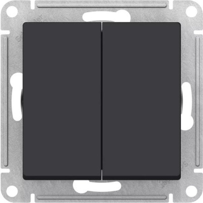 Переключатель перекрестный с/у 2-кл 10А, IP20, Schneider Electric ATLASDESIGN [ATN001073] карбон
