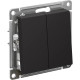 Переключатель перекрестный с/у 2-кл 10А, IP20, Schneider Electric ATLASDESIGN [ATN001073] карбон