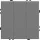 Выключатель с/у 3-кл 10А, IP20, STEKKER Эмили [RSW10-5108-10][12] платиново-серый soft touch