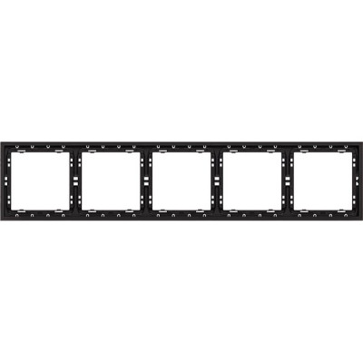 Рамка 5п, IP20, Smartbuy Капелла [SBE-09b-00-FR-5] черный soft touch