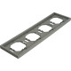 Рамка 4п, IP20, STEKKER Эмили [PFR00-5004-10][10] платиново-серый soft touch
