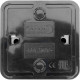Розетка о/у 2P+E 16А, IP20, GL Альфа [477055] керамика, черный 