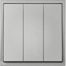 Выключатель с/у 3-кл 10А, IP20, Smartbuy Капелла [SBE-09s-10-SW3-0] серебро soft touch