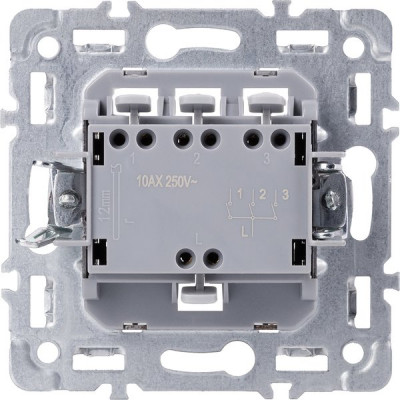 Выключатель с/у 3-кл 10А, IP20, Smartbuy Капелла [SBE-09s-10-SW3-0] серебро soft touch