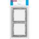 Рамка 2п, IP20, Smartbuy Капелла [SBE-09s-00-FR-2] серебро soft touch