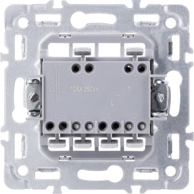 Выключатель с/у 2-кл 10А, IP20, Smartbuy Капелла [SBE-09s-10-SW2-0] серебро soft touch