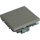 Переключатель с/у 2-кл 10А, STEKKER Эмили [RSW10-5107-10] платиново-серый soft touch