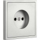 Розетка с/у 2P 10A, IP20, Smartbuy Капелла [SBE-09s-10-S1-N] серебро soft touch