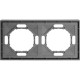 Рамка 2п, IP20, STEKKER Эмили [PFR00-5002-10][22] платиново-серый soft touch
