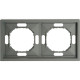 Рамка 2п, IP20, STEKKER Эмили [PFR00-5002-10][22] платиново-серый soft touch