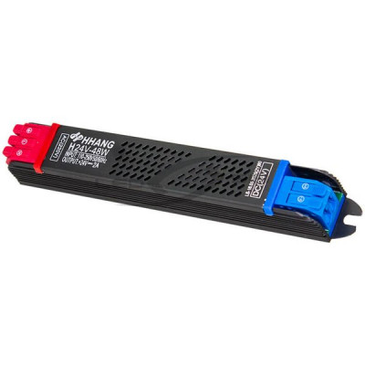 Блок питания 24V  48W, IP20, металл решетка узкий с клеммами, 152*20*20, HHANG [H24V-48W]