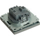 Выключатель с/у 1-кл 10А, IP20, STEKKER Эмили [RSW10-5103-10] платиново-серый soft touch