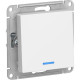 Выключатель с/у 1-кл 10А, IP20, с подсветкой, Schneider Electric ATLASDESIGN [ATN001313] лотос