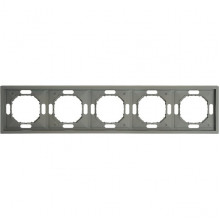 Рамка 5п, STEKKER Эмили [PFR00-5005-10][10] платиново-серый soft touch