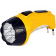 Фонарь аккумуляторный 4+6LED, с прямой зарядкой, желтый, Smartbuy [SBF-87-Y]