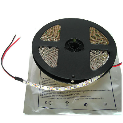 Лента LED 12В IP20 SMD3528 120/м, б/хол, 9.6Вт/м, 5м/ц.1м, SWG [000056]