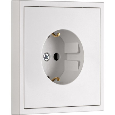Розетка с/у 2P+E 16A, IP20, Smartbuy Капелла [SBE-09w-16-S1-Z] белый soft touch