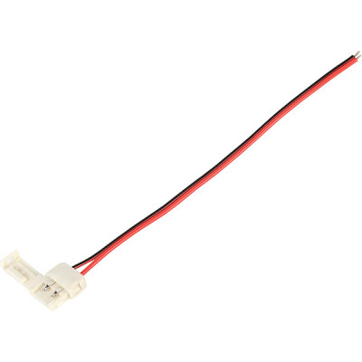Коннектор для ленты 10мм (SMD5050/5630), 2pin 1-сторонний с проводом 15см, SmartBuy [SBL-10mm5050SS]