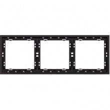 Рамка 3п, IP20, Smartbuy Капелла [SBE-09b-00-FR-3] черный soft touch