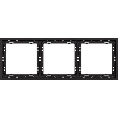 Рамка 3п, IP20, Smartbuy Капелла [SBE-09b-00-FR-3] черный soft touch