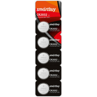 Батарейка SmartBuy CR2032 [BL5/100] [SBBL-2032-5B]
