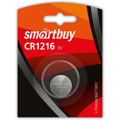Батарейка SmartBuy CR1216 [BL1/12/720] [SBBL-1216-1B]