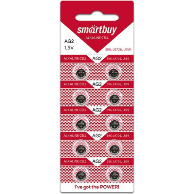 Батарейка SmartBuy AG2/LR59/LR726/396 [BL10/200] [SBBB-AG2-10B]
