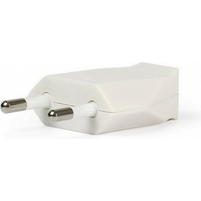 Вилка без заземления плоская, 2.5А, SmartBuy [SBE-2.5-P06-w][125] белый