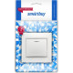 Выключатель с/у 1-кл 10А, IP20, с подсветкой, SmartBuy Венера [SBE-01w-10-SW1-1] белый