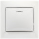 Выключатель с/у 1-кл 10А, IP20, с подсветкой, SmartBuy Венера [SBE-01w-10-SW1-1] белый