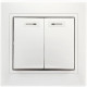 Выключатель с/у 2-кл 10А, IP20, с подсветкой, SmartBuy Венера [SBE-01w-10-SW2-1] белый