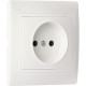 Розетка с/у 2P 10A, IP20, SmartBuy Венера [SBE-01w-10-S1-N] белый