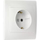 Розетка с/у 2P+E 16A, IP20, SmartBuy Венера [SBE-01w-16-S1-Z] белый