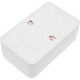 Розетка о/у 2x2P+E 16А, SmartBuy Юпитер [SBE-03w-16-S2-Z] белый