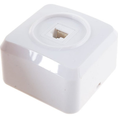 Розетка о/у компьютерная 1xRJ45, SmartBuy Юпитер [SBE-03w-S1-RJ] белый