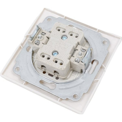 Выключатель с/у 1-кл 10А, IP20, SmartBuy Венера [SBE-01w-10-SW1-0-c] белый керамика