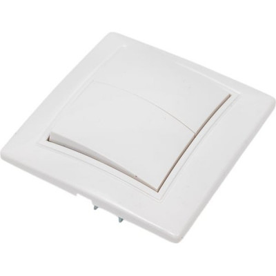 Выключатель с/у 2-кл 10А, IP20, SmartBuy Венера [SBE-01w-10-SW2-0-c] белый, керамика